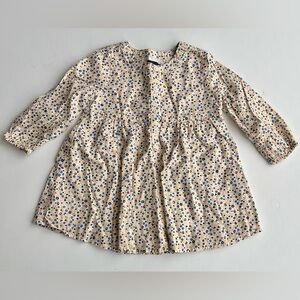 Baby Gap Long Sleeve Button Up Lined Tunic Dress - 6-12 M